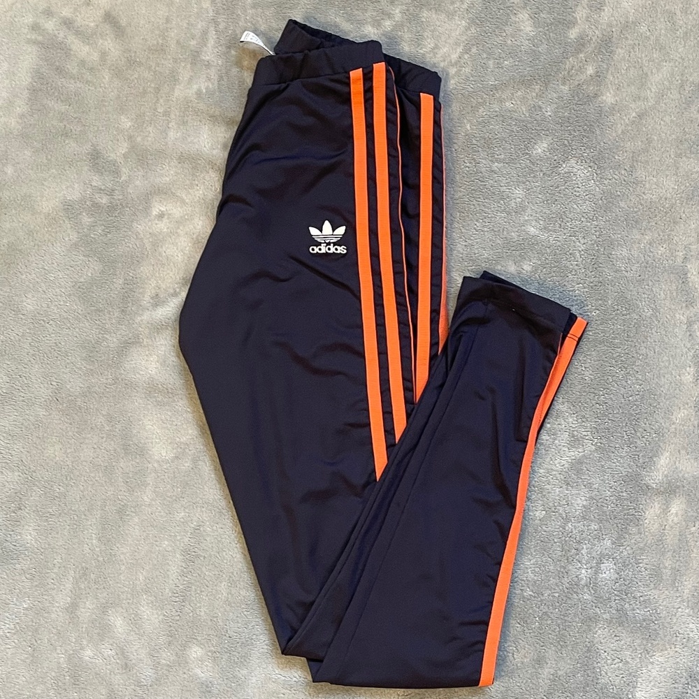 Adidas Active Icon Tights Blue with 3-Stripes Women's XS